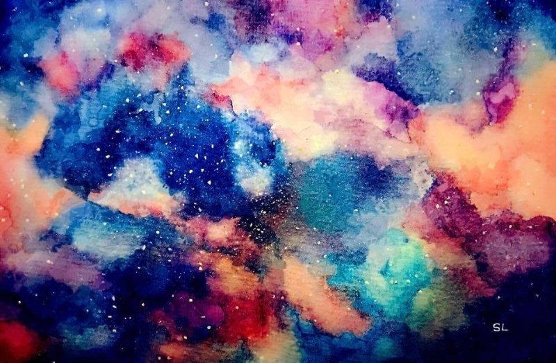 Galaxy painting